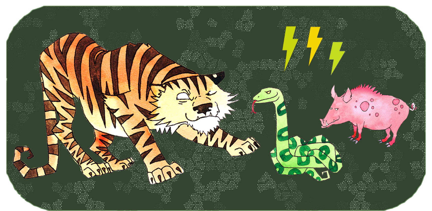 Chinese zodiac animals | 3 years apart | The Tiger